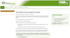 Desktop Screenshot of onevoiceict.org