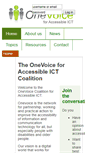 Mobile Screenshot of onevoiceict.org