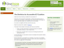 Tablet Screenshot of onevoiceict.org
